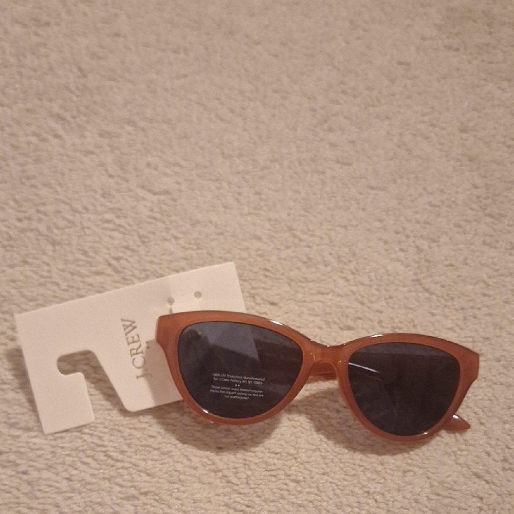 J. Crew Tan Cat-Eye Sunglasses